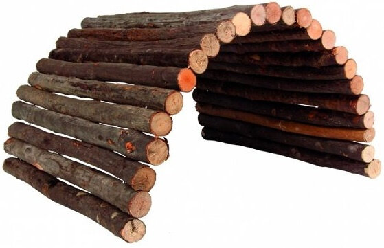 brug knaagdieren 65 x 40 cm hout bruin