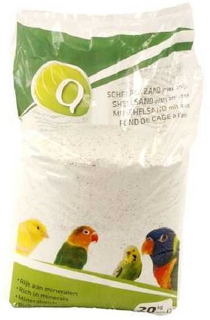 schelpenzand vogels 20 kg ivoorwit