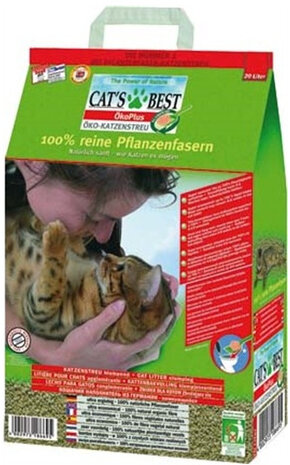 kattenbakvulling 10 liter vezels bruin