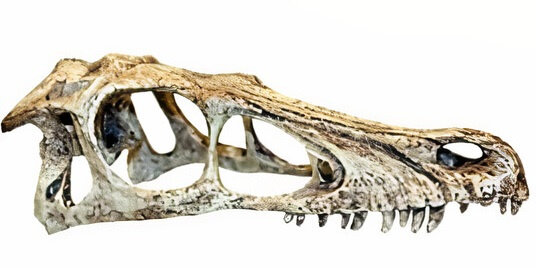 terrariumdecoratie Raptor 11,5 x 25 cm hars ivoorwit