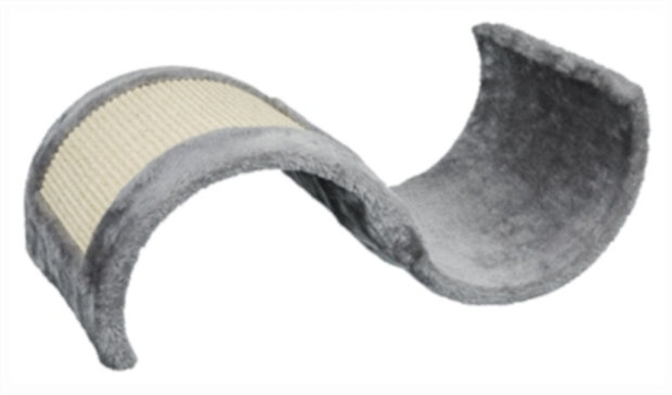 krabplank Wavy 29 x 50 cm sisal/pluche grijs