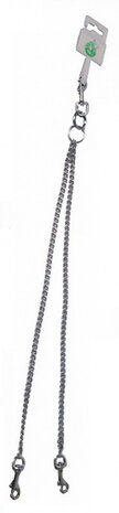 fietsmandketting 50 cm staal zilver