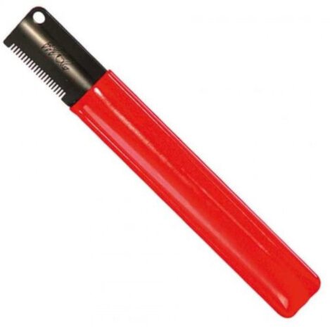 hondentrimmer Fijn 20 x 3 cm staal rood