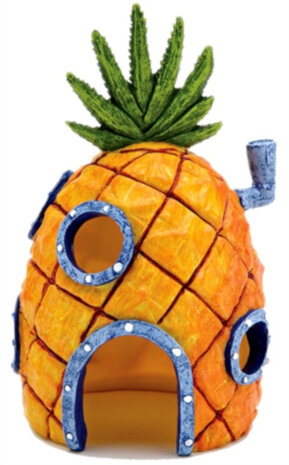 aquariumornament Spongebob Ananashuis 15 cm oranje