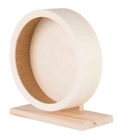 looprad hamster 21 cm hout beige