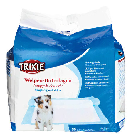trainingpads puppy Nappy 60 x 40 cm papier wit 50 stuks