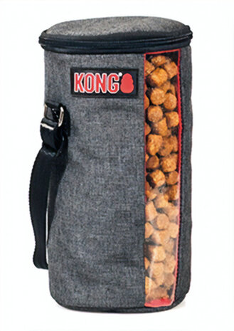 voeropslagtas 25 x 12 cm viscose grijs 1,7 liter