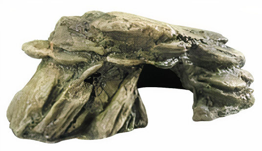 aquariumdecoratie steen 20 cm hars groen