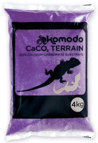 terrariumzand Caco 4 kg calciumcarbonaat paars