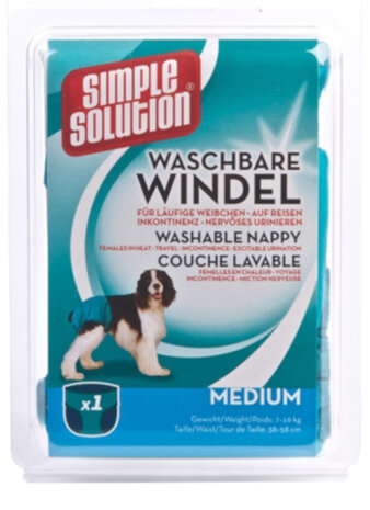 wasbare luier 38-58 cm groen maat M