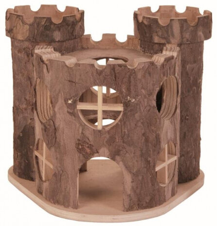 speelkasteel Matti 17 x 15 x 12 cm hout naturel