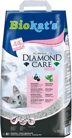 kattenbakvulling Diamond Care Fresh 8 L grijs plantaardig