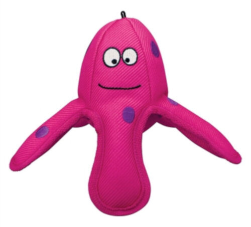 hondenknuffel Octopus junior 16,5 x 16,5 x 19 cm textiel paars