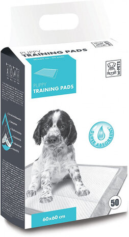 trainingpads Puppy 60 x 60 cm textiel wit 50 stuks