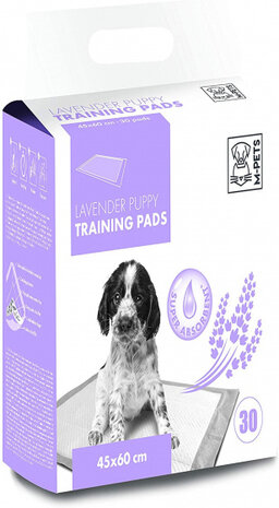 trainingpads Lavendel 45 x 60 cm textiel wit 30 stuks