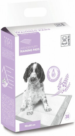 trainingpads Lavendel 90 x 60 cm textiel wit 30 stuks
