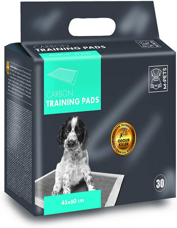 trainingpads Carbon 45 x 60 cm textiel wit 30 stuks