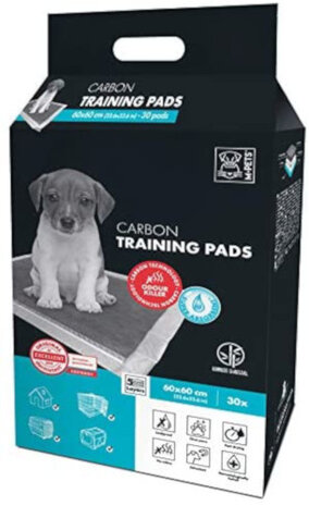trainingpads Carbon 60 x 60 cm textiel wit 30 stuks