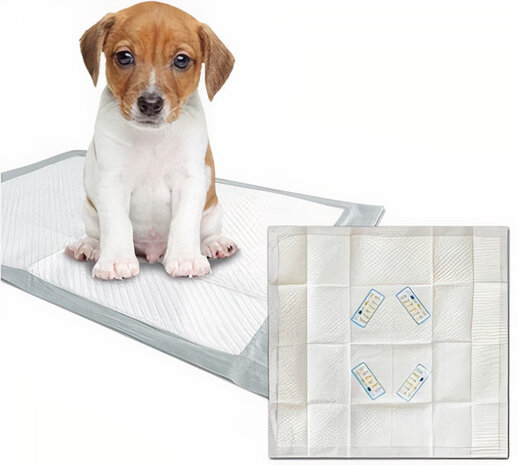 trainingpads Urinetest 60 x 60 cm textiel wit 52-delig