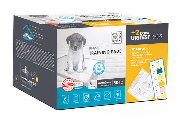 trainingpads Urinetest 60 x 60 cm textiel wit 52-delig