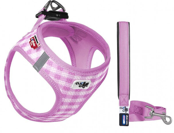 hondentuigje Harness Caro 26-30 cm mesh/nylon roze