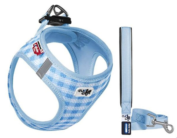 hondentuigje Harness Caro 35-40 cm mesh/nylon blauw