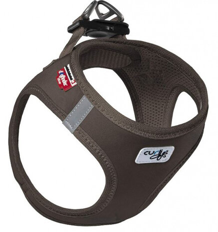 hondentuigje Harness 26-30 cm softshell mesh/nylon bruin