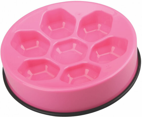 slowfeeder Cavity 1200 ml 24,5 x 8 cm roze