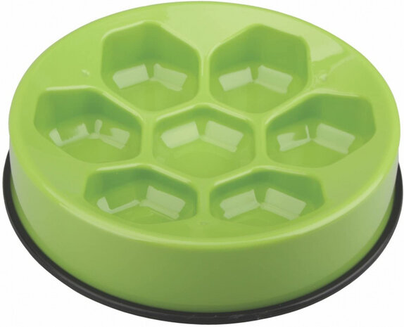 slowfeeder Cavity 1200 ml 24,5 x 8 cm groen