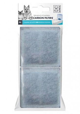 filter Elbe drinkfontein 7,5 x 8 cm carbon wit 6 stuks