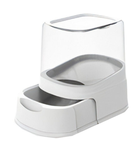 voerautomaat Lena 23 x 22 cm 3 liter wit/transparant