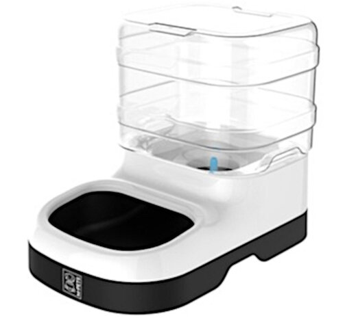 drinkautomaat Nile 24 x 19 cm 1,5 liter wit/transparant