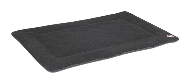 hondenmat Wool 118 x 75 cm lamswol/polyester zwart
