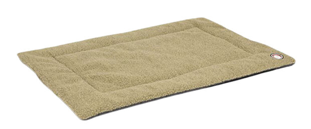 hondenmat Wool 74 x 52 cm lamswol/polyester beige