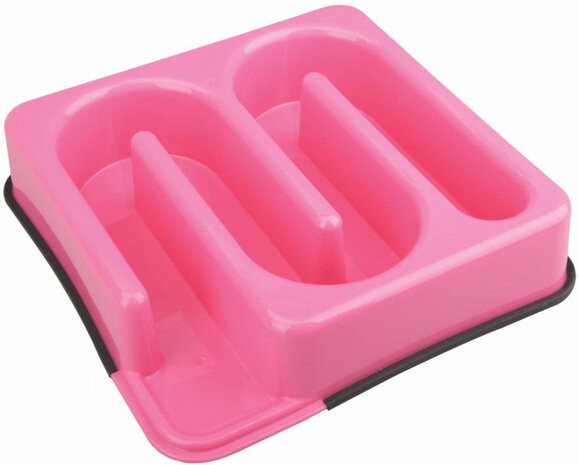 slowfeeder Labyrinth hond 1200 ml 25 x 6 cm roze