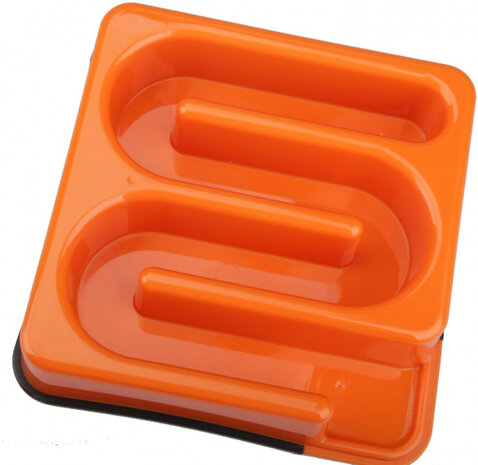slowfeeder Labyrinth hond 1200 ml 25 x 6 cm oranje