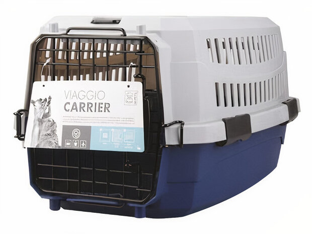hondenvervoersbox Viaggio 48,3 x 32 cm blauw/grijs