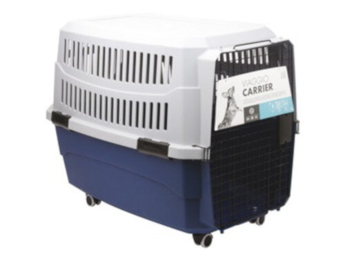 hondenvervoersbox Viaggio 81,3 x 56 x 58,5 cm blauw/grijs