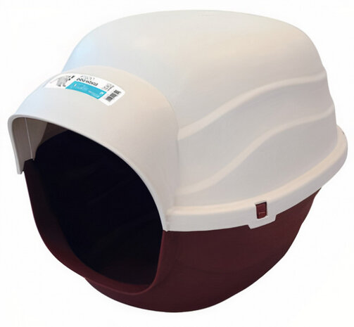 reiskennel Igloo 72 x 53 x 49 cm rood/ivoorwit