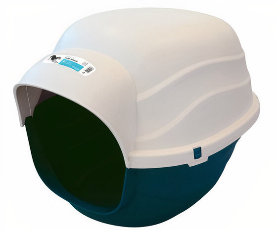 reiskennel Igloo 85 x 61 x 57 cm blauw/ivoorwit