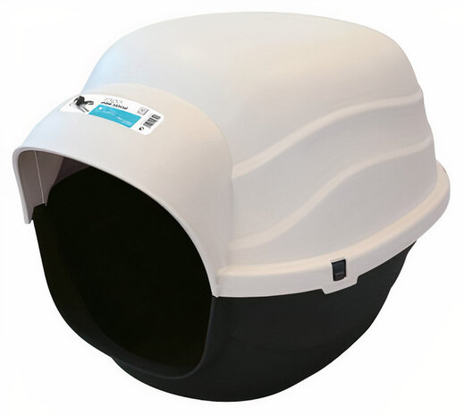 reiskennel Igloo 85 x 61 x 57 cm zwart/ivoorwit