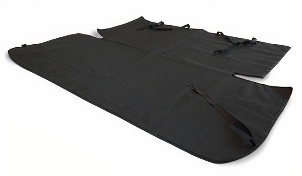 hondendeken voor in de auto Stretto 185 cm textiel zwart