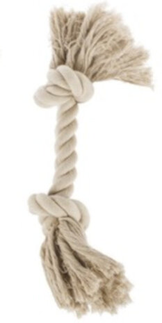 hondentrektouw 26 cm katoen beige