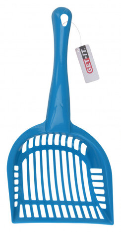 kattenbakschep 28 cm polypropeen blauw
