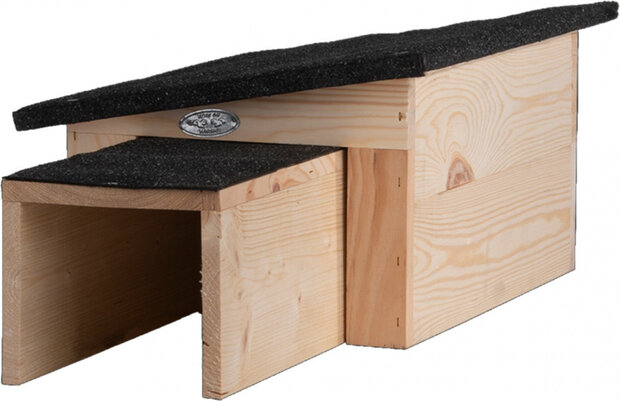 egelhuis 27 x 36 cm hout/bitumen naturel