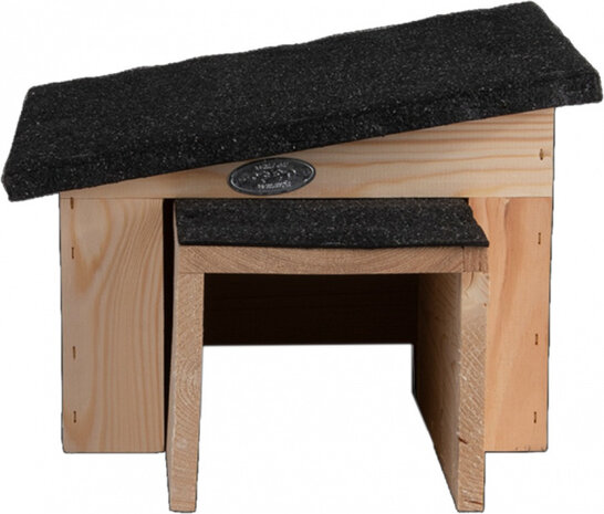 egelhuis 27 x 36 cm hout/bitumen naturel