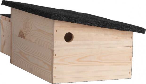 egelhuis 27 x 36 cm hout/bitumen naturel