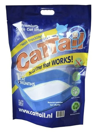 kattenbakvulling Trackless Silica 16 liter/7,5 kg wit