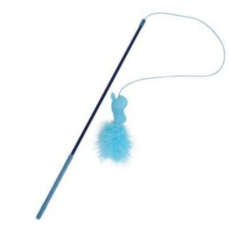speelhengel kat Dinah 43 cm hout blauw