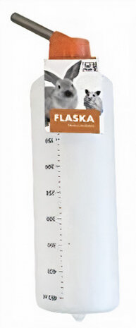 kooifles Flaska knaagdier 450 ml rvs oranje